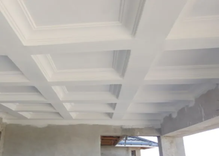 Brighten the Beauty of The Porch by Adding White Gypsum Panel