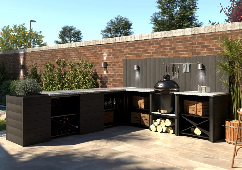 Classic Modern Outdoor Kitchen