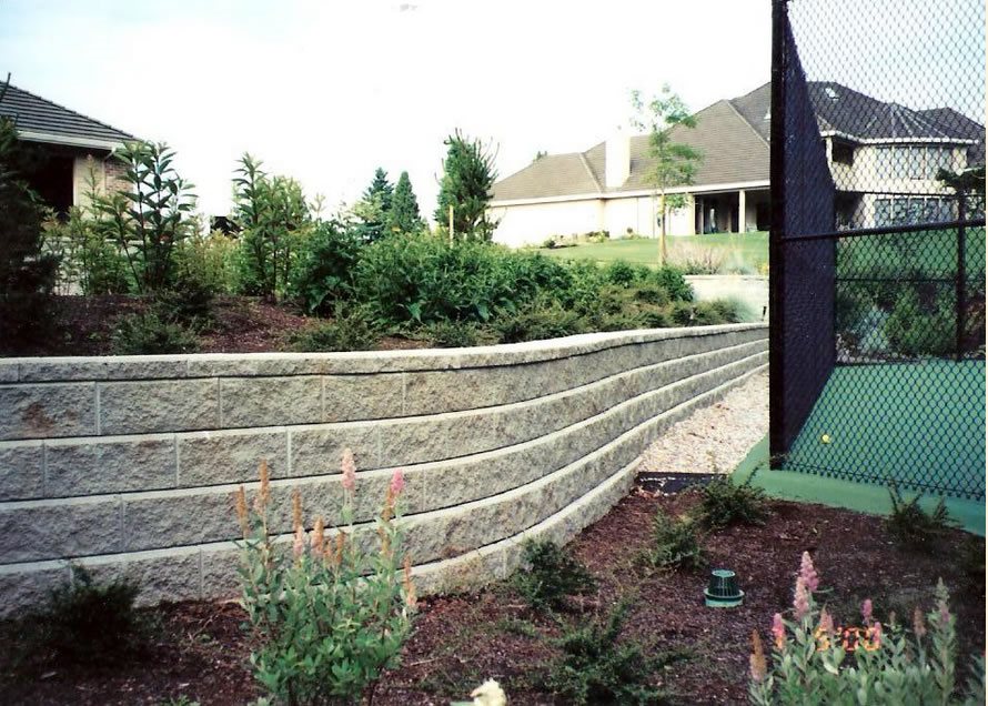 Concrete Block Retaining Wall