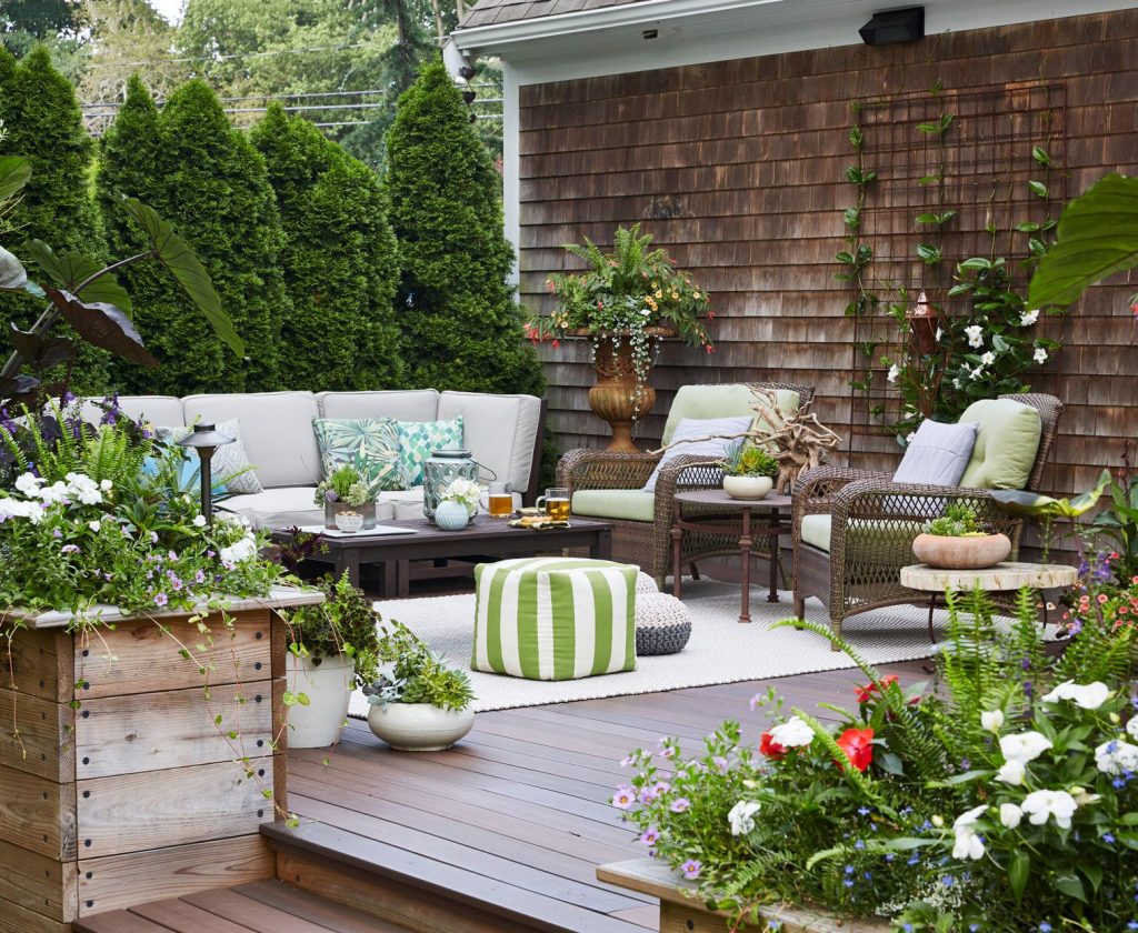 Covering Patio with Greenery