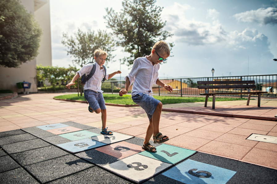 Create a Backyard Hopscotch Game