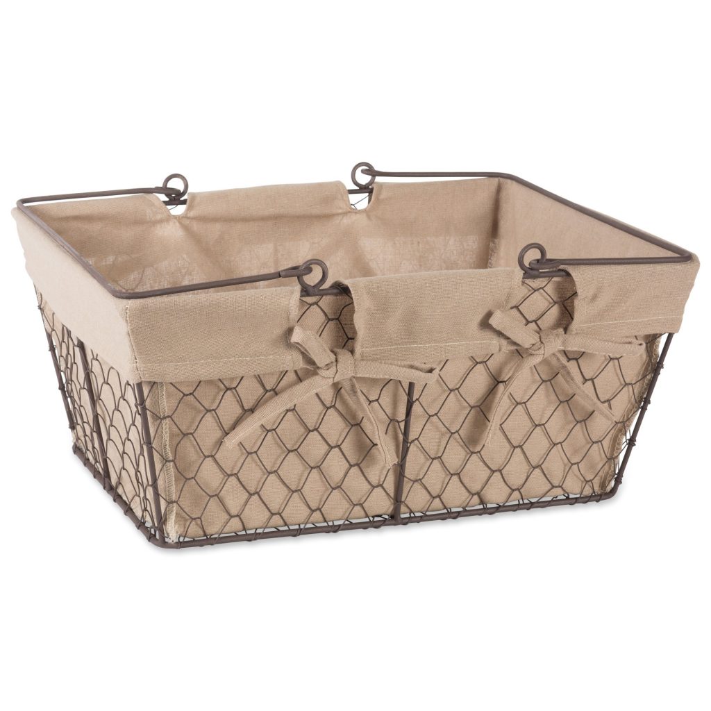 DII Farmhouse Vintage Chicken Wire Baskets