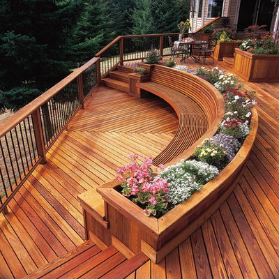 Deck with Built-In Seating
