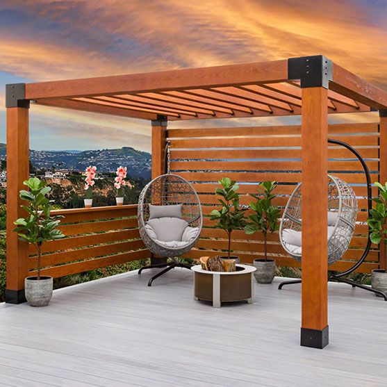 Deck with a Pergola