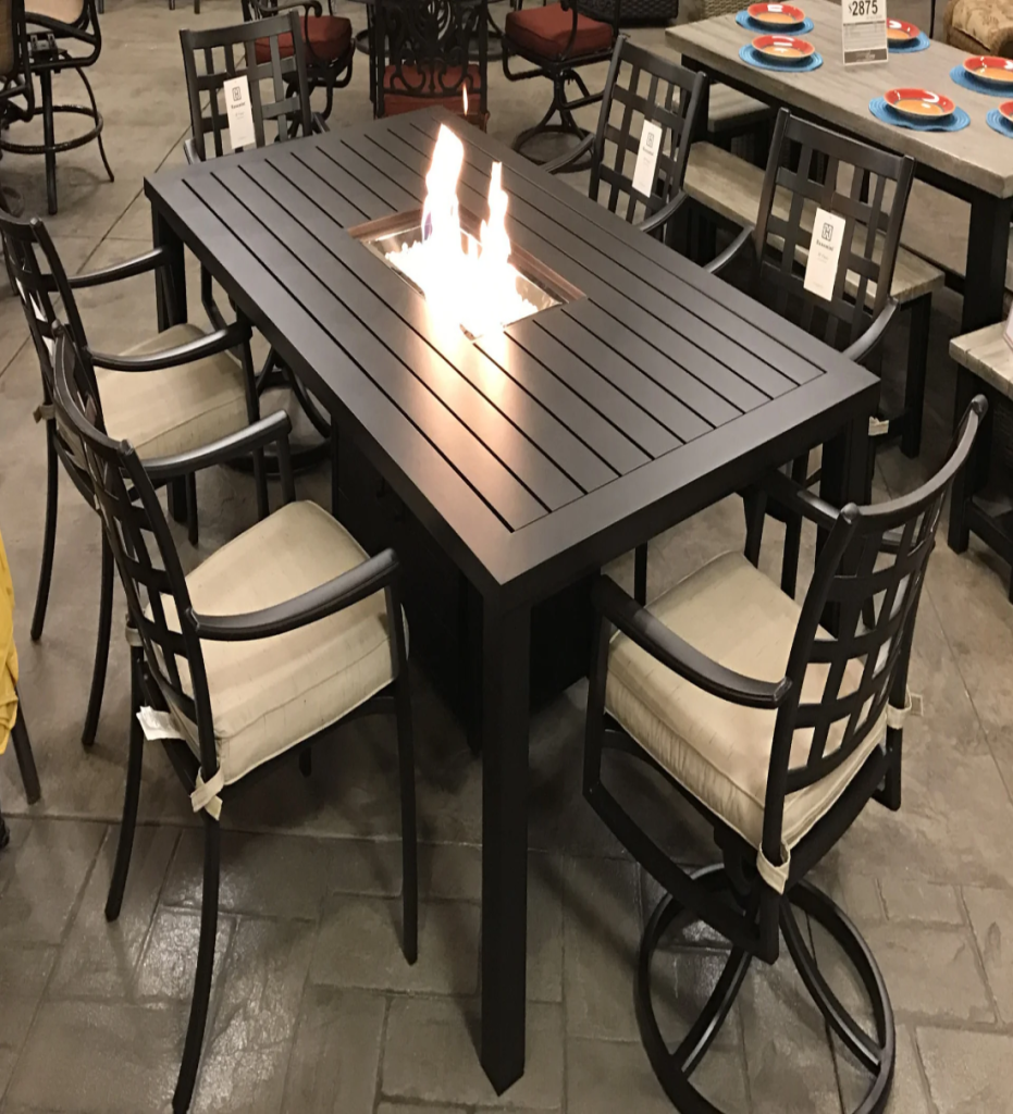 Fire Pit Dining Set