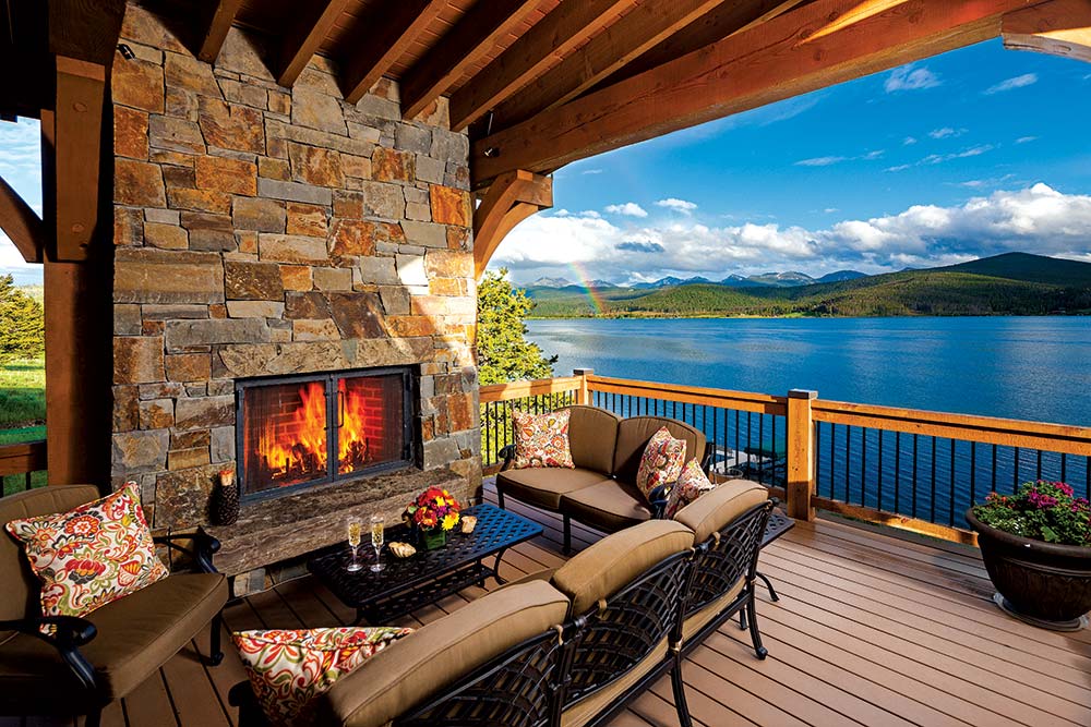 Fireplace on The Mountain Side