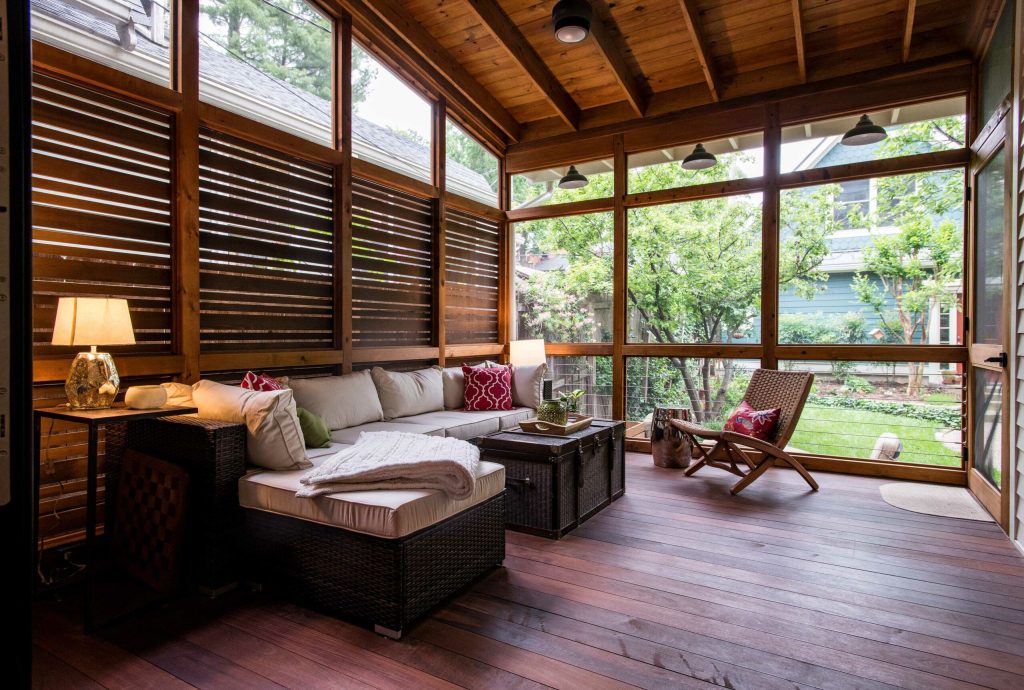 Get Privacy with Half Screened-In Porch