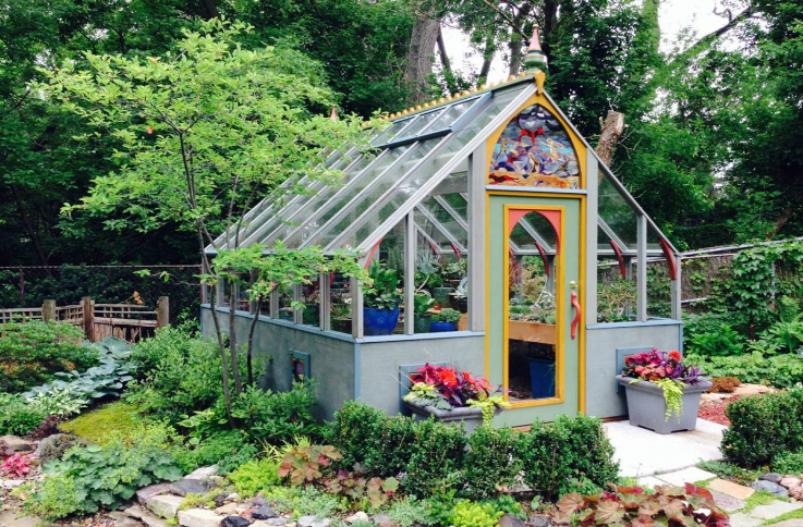 Gothic Style Greenhouse Shed