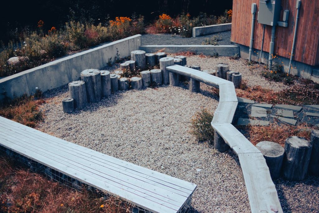 Gravel and Garden Bed