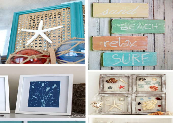 Hanging Coastal-Themed Art