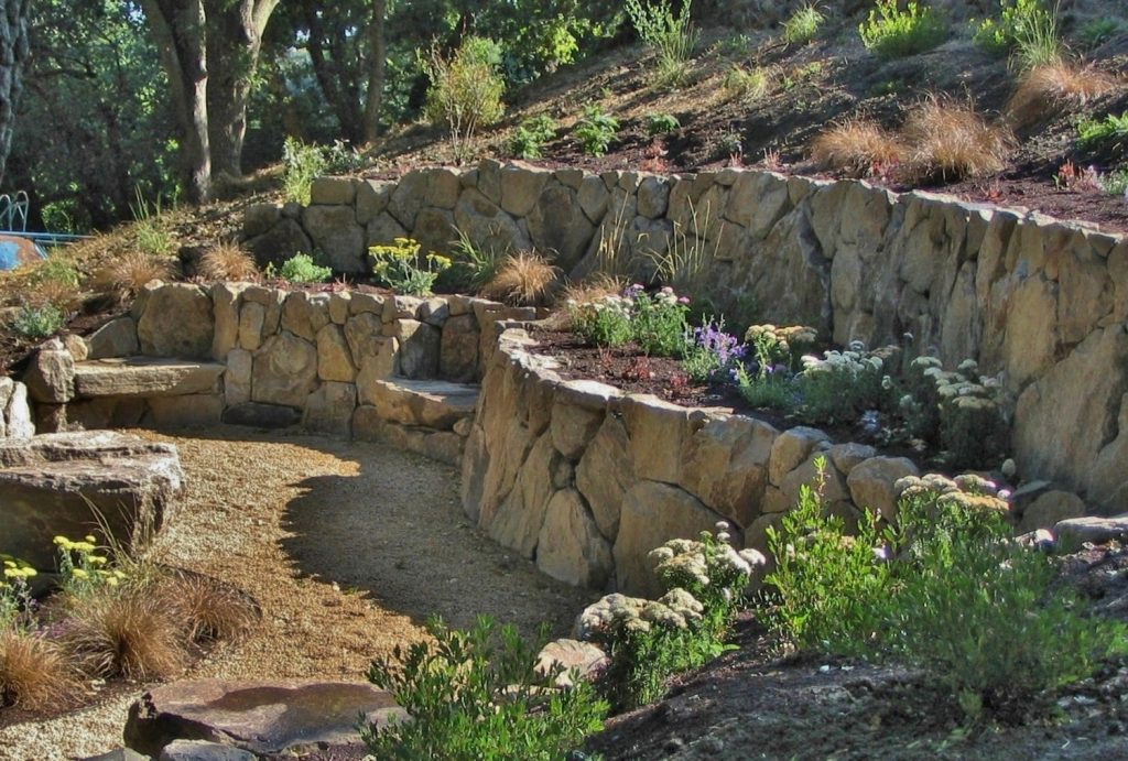 Hillside Stone Wall