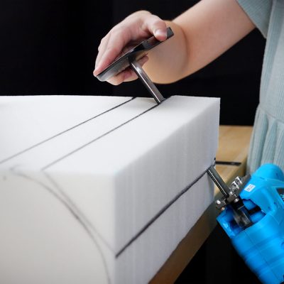 How to Cut upholstery foam