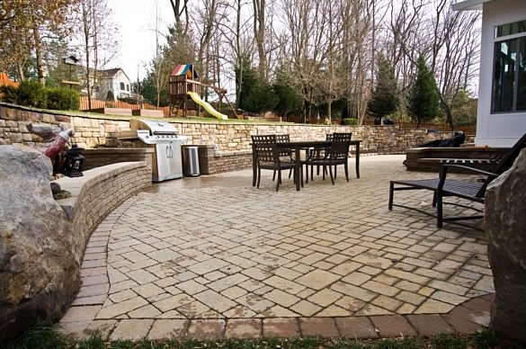 Interlocking Cheap Patio Paver Ideas