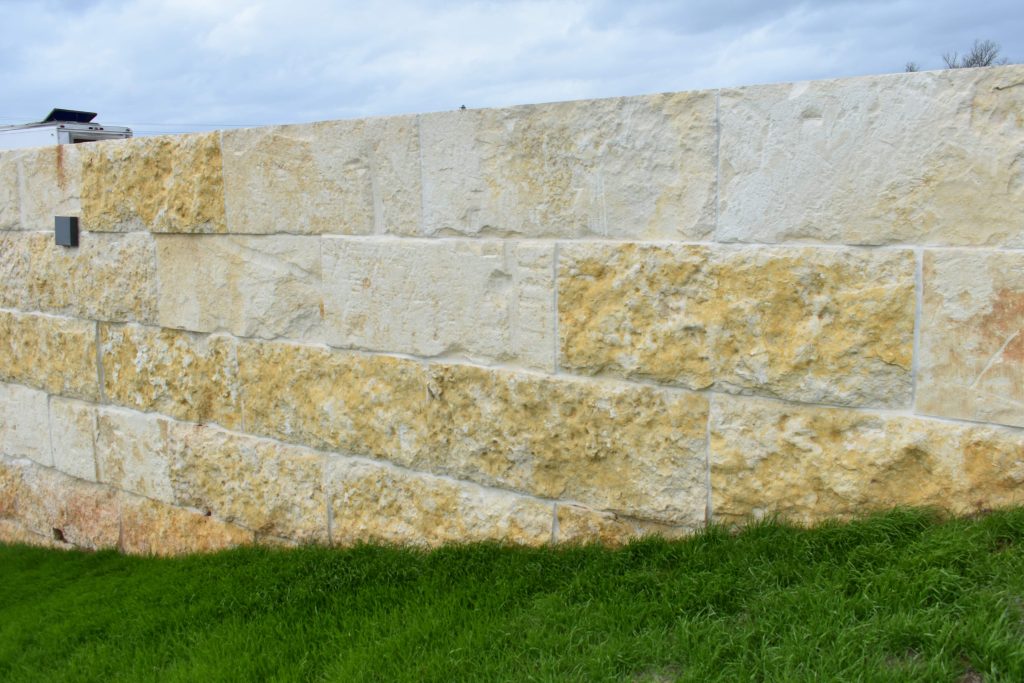 Limestone Retaining Wall