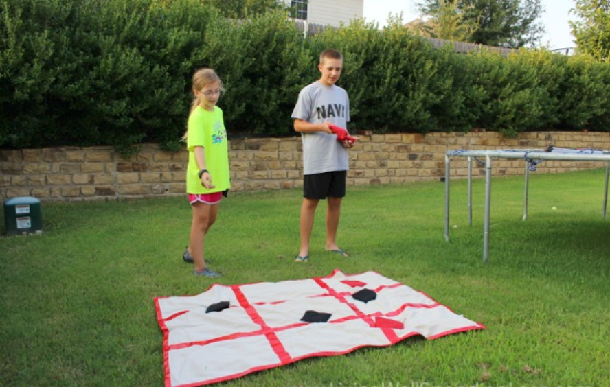 Make a DIY Backyard Tic-Tac-Toe Game