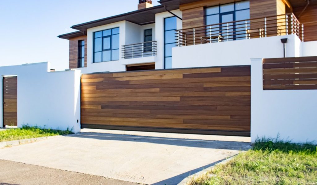 Minimalist Wooden Gate