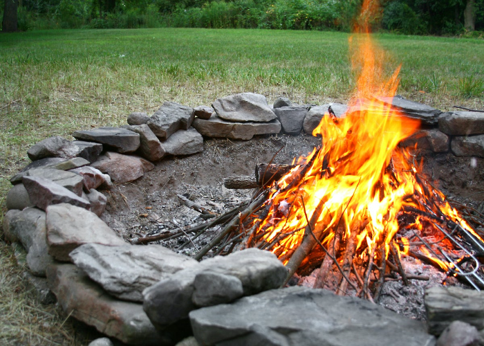 Natural Rock Fire Pit