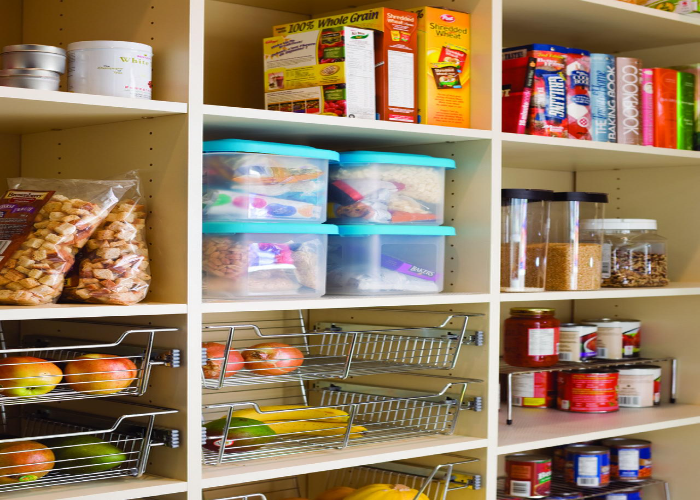 Organize the Small Pantry by Grouping Items