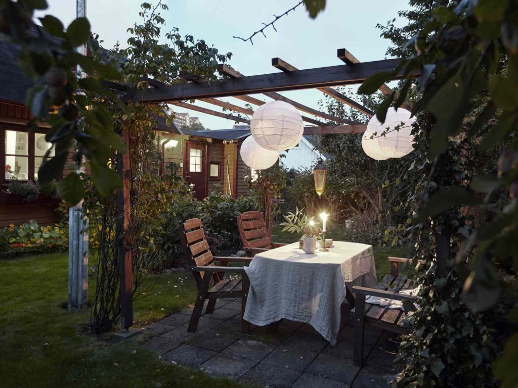  Patio with Paper Lanterns