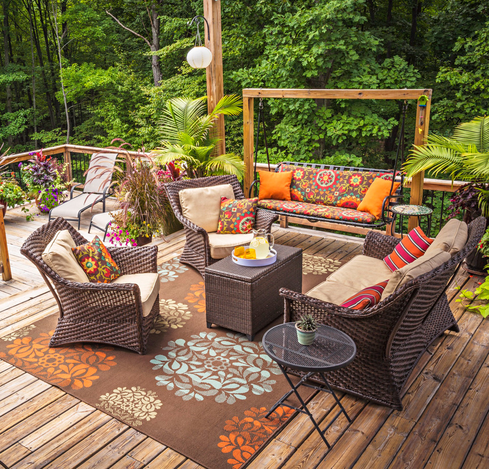 Patio with Porch Swing