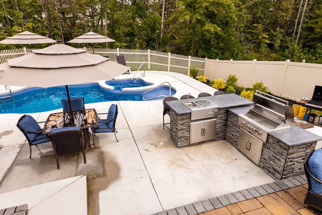 Pool Side Outdoor Kitchen
