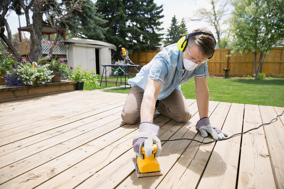Sand the Surface and Then Clean the Deck Properly