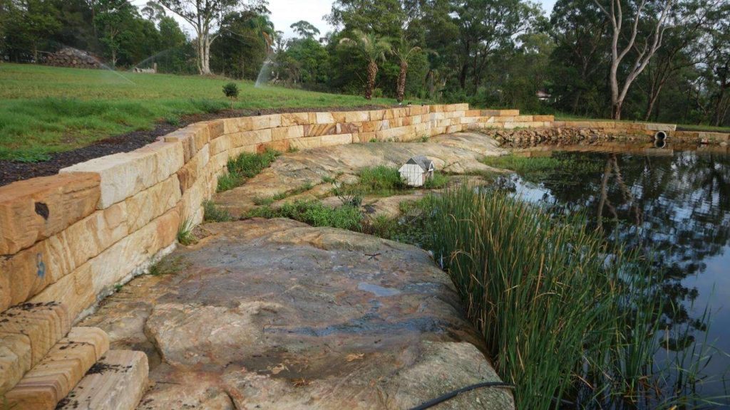 Sandstone Retaining Wall