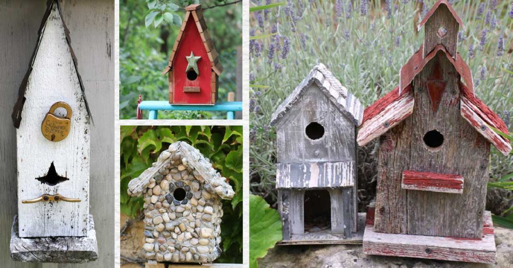 Scrap Post Rustic Birdhouse