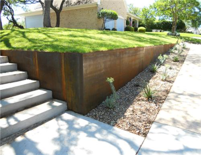 Steel Retaining Wall