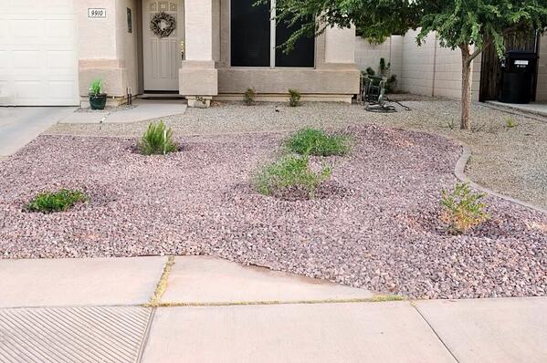 15 Amazing Front Yard Landscaping Ideas with Rocks and Mulch - TheTalkHome